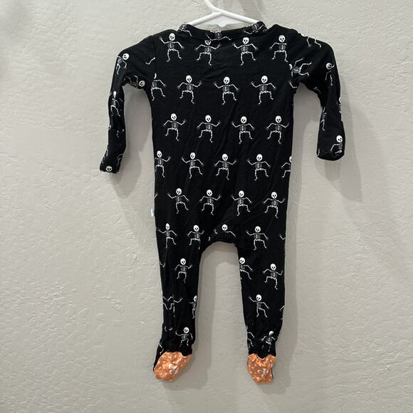 Posh Peanut Dancing Skelly Halloween Zipper Pajamas - Picture 4 of 9